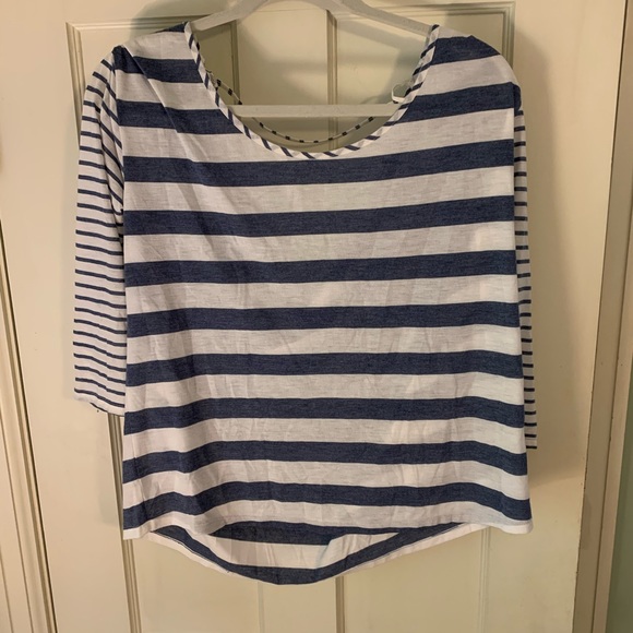 Boat Neck shirt with slouchy open back - Picture 4 of 4